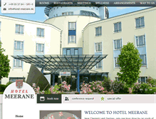 Tablet Screenshot of hotel-meerane.de
